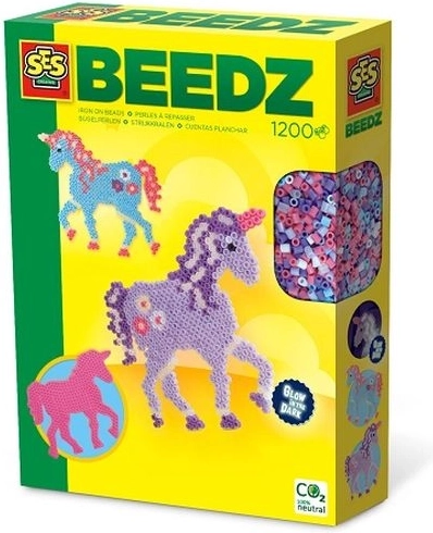 SES Creative Beedz zažehľovacie korálky – fantazijné kone a jednorožce (1200 ks)