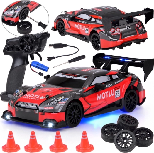 Diaľkovo ovládané športové auto 4x4 s driftom 1:24