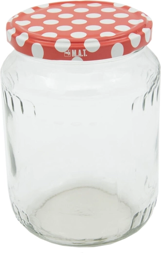 Zaváracie sklenené poháre 720 ml TWIST 82 s viečkami Bodka, 8 ks