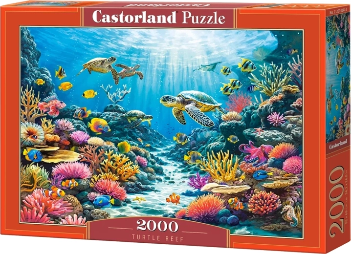Castorland puzzle Korytnačí útes, 2000 dielikov