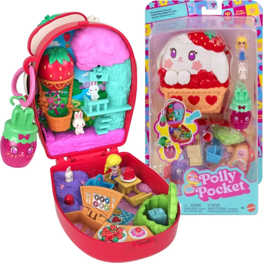 Polly Pocket kompaktná sada králičí piknik s figúrkami a doplnkami