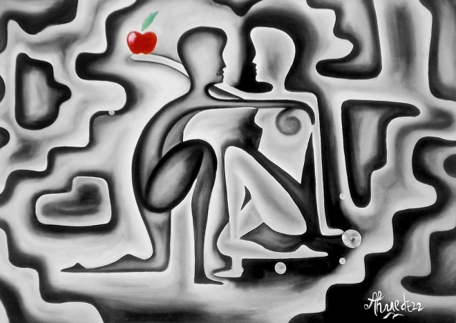 Enjoy puzzle Adam a Eva 1000 dielikov