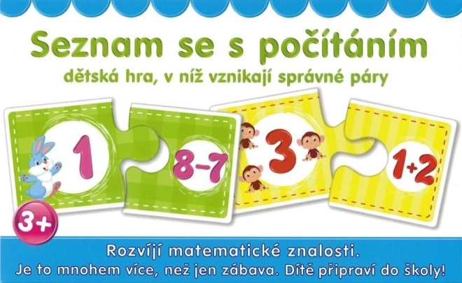 Puzzle dvojice zoznám sa s počítaním