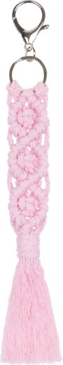 Baagl prívesok macrame ružový