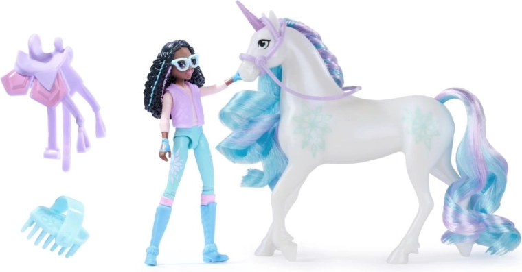 Unicorn Academy figúrka Layla s jednorožcom Glacier a doplnkom