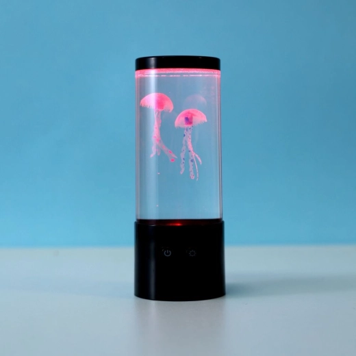 LED lampička s plávajúcimi medúzami