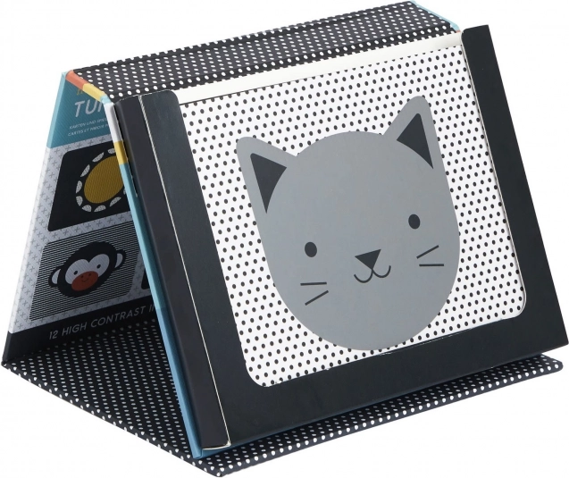 Petit Collage Čas na brušku - zrkadielko s obrázkami Peekaboo