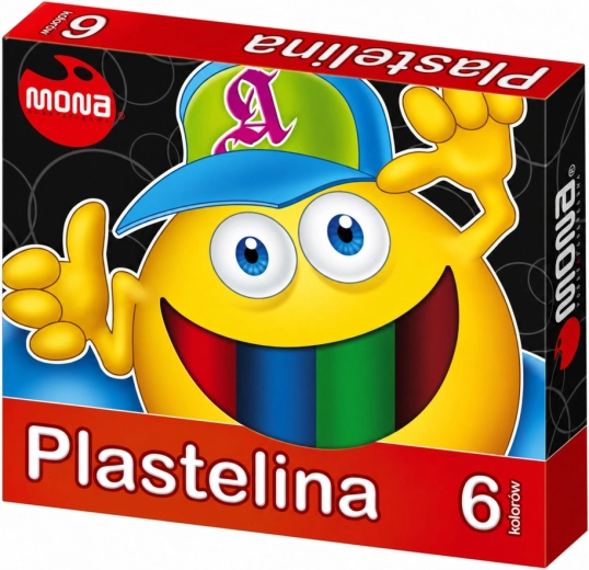 Školská plastelína MONA 6 farieb