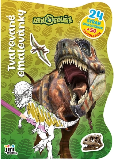 Tvarované omaľovánky dinosauri - 1 kus