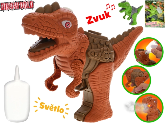 Interaktívny dinosaurus s parou Dinoworld 17 cm