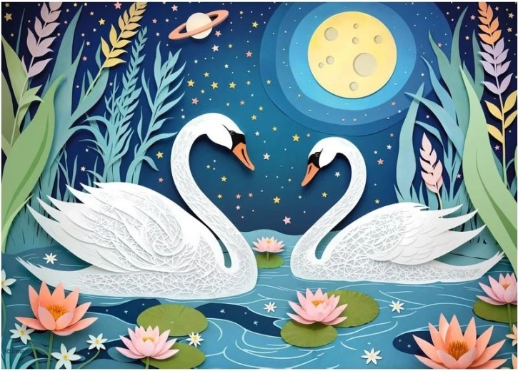 Puzzle Stretnutie pri mesačnom svite 1000 dielikov CHERRY PAZZI
