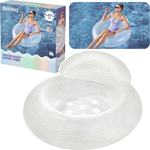 Bestway Moon Dust Swim Tube nafukovací kruh na vodu so sedadlom