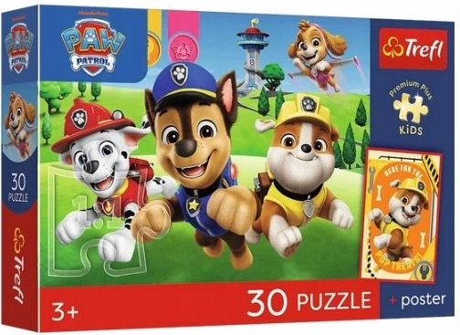 Puzzle Premium Plus Kids psíky na ceste – 30 dielikov