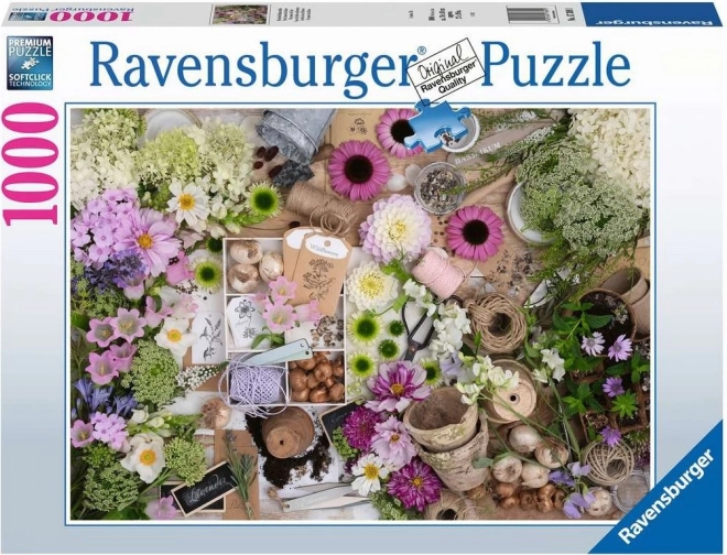 Puzzle 1000 dielikov – krásne kvety RAVENSBURGER