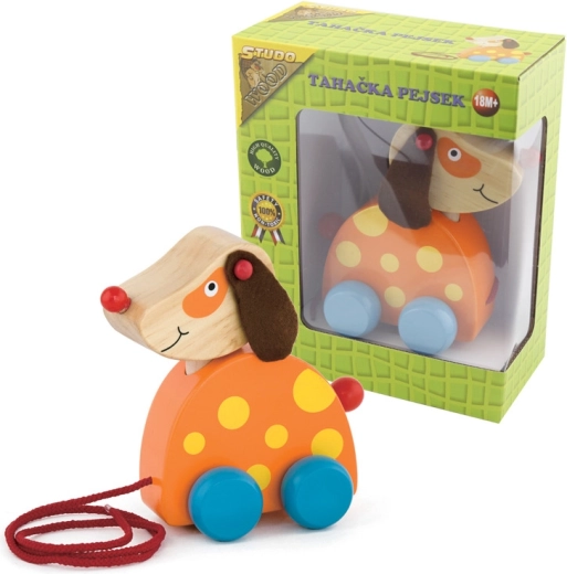 Ťahací drevený psík BABU