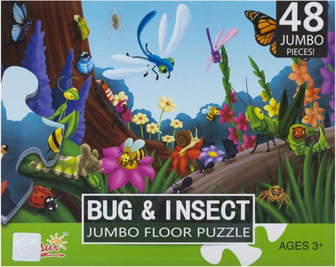 XXL detské puzzle svet hmyzu 48 dielikov - 1 kus