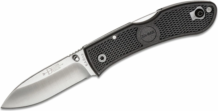 Vreckový nôž KA-BAR Dozier Hunter, čierny, 7,5 cm