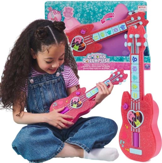 Spin Master Gabby's Dollhouse mačiatkové ukulele s melódiami