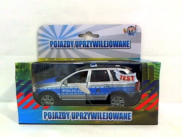 Volvo policajné auto so svetlom a zvukom 14 cm