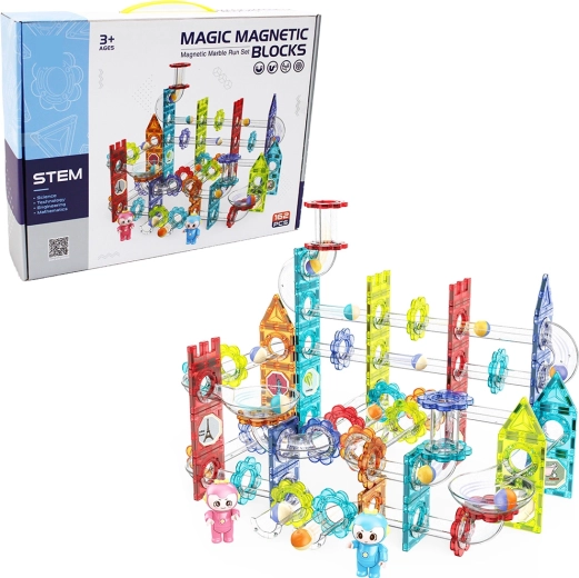 Magnetická guľôčková dráha 162 dielov