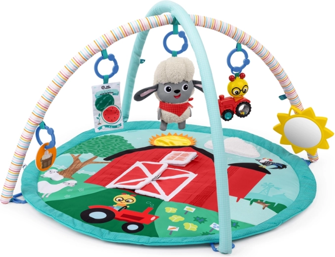 Baby Einstein Hracia deka Happy Harvest Touch & Feel s hrazdou