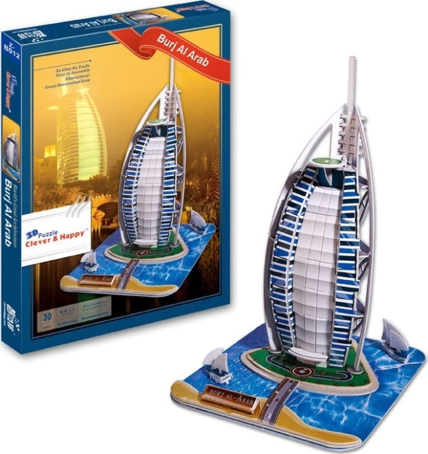 3D puzzle Burj Al Arab 30 dielikov