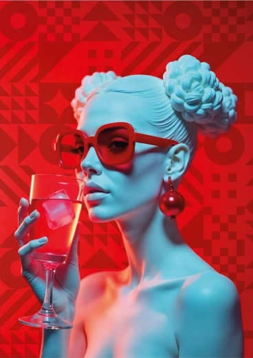 Puzzle ART PUZZLE WOWO Series: Crimson koktail 1000 dielikov