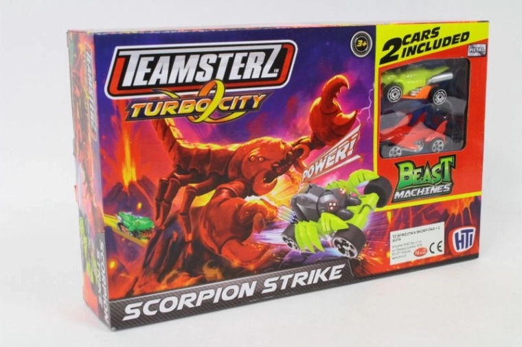 Teamsterz Beast Machines trať: útok škorpióna + 2 autíčka