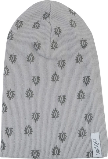 Lodger bavlnená rebrovaná čiapka beanie print rib sharkskin 0–6 mesiacov - 1 kus