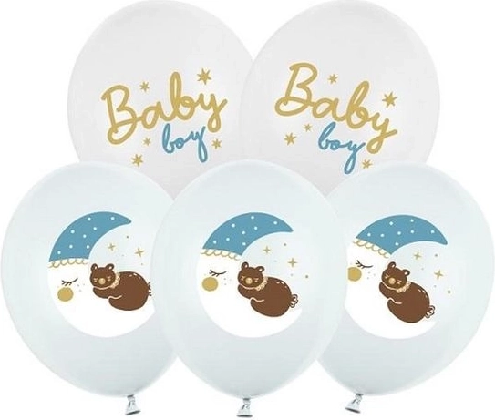 Balóniky Baby boy mix 30 cm (6 ks)