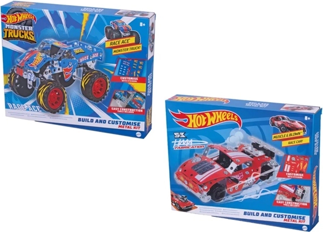 Hot Wheels Metal Tech stavebnica Monster Trucks
