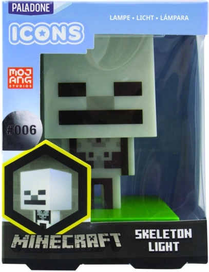 Svetlo MINECRAFT – ikonická lampička Skeleton