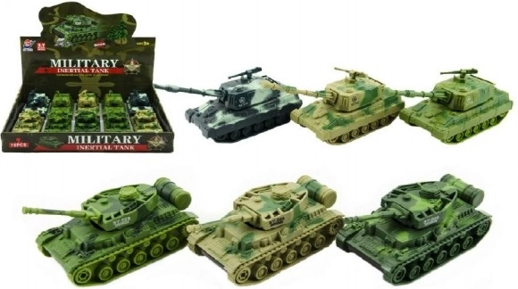 Plastový tank 11 cm na zotrvačník – 3 farby, box 10 ks