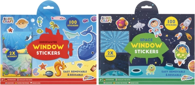 Kreatívna sada okenných nálepiek a scén