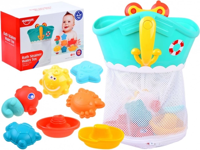 Organizátor hračiek do kúpeľne v tvare loďky