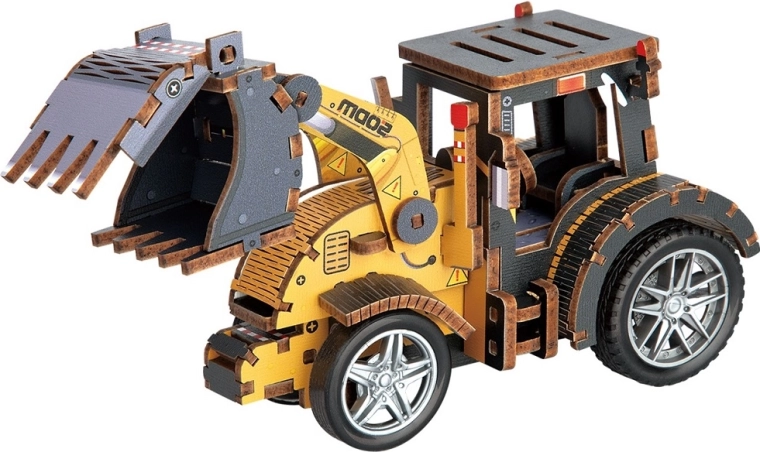 2Kids Toys 3D drevená skladačka nakladač dreva