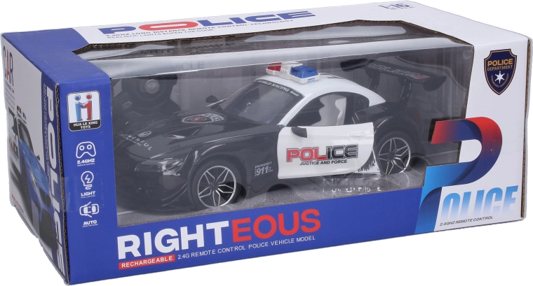 Policajné RC auto na diaľkové ovládanie 26 cm - 1 kus