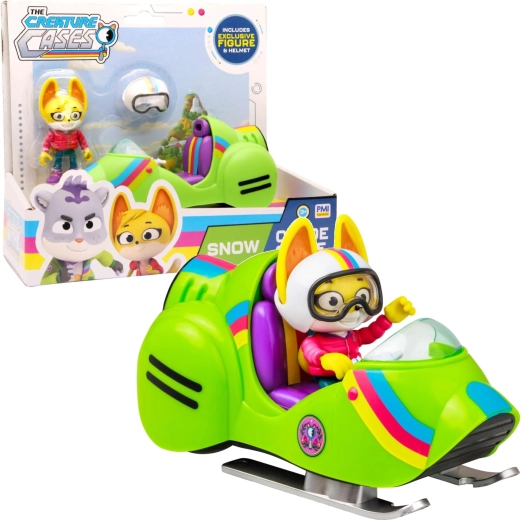 The Creature Cases zvieracie záhady figúrka Kit Casey a snežný motocykel - 1 kus