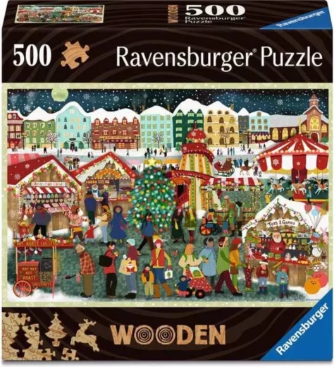 Ravensburger drevené puzzle Kúzlo Vianoc 500 dielikov