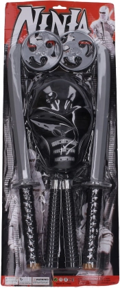 Ninja set maska a päť zbraní pre deti