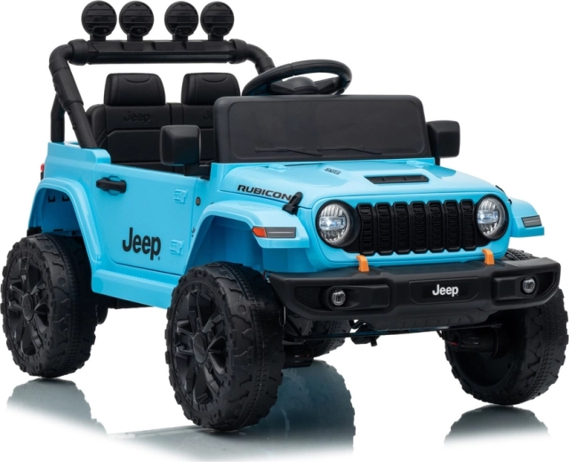 Detské elektrické autíčko Jeep Rubicon 24 V svetlomodré