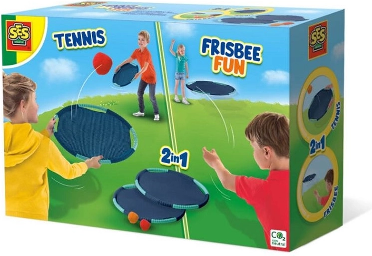 SES hra tenis a frisbee 2v1