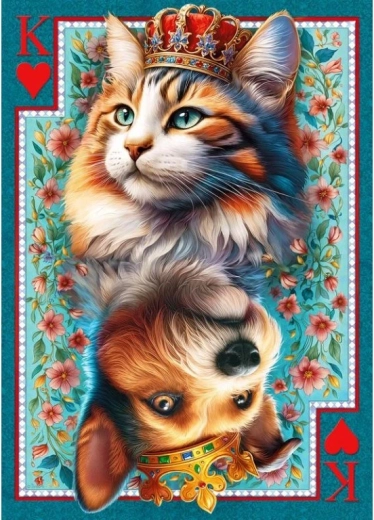Cherry Pazzi puzzle Kráľovská karta 1000 dielikov