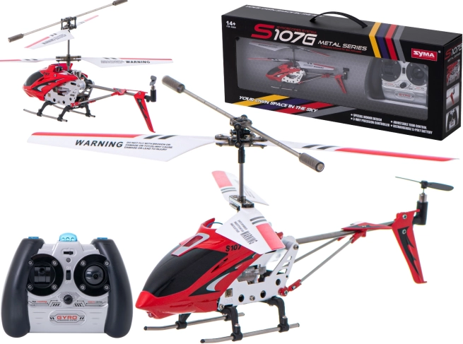 RC vrtuľník Syma S107G – Červená
