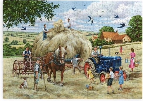 Puzzle Kosenie sena s 500 veľkými dielikmi