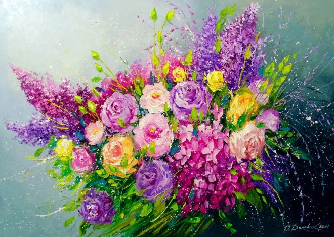 Puzzle Kytica ruží 1000 dielikov