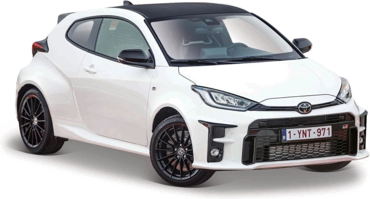 Maisto Toyota GR Yaris 2021 biela 1:24