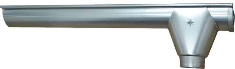 Koncový žľab pravý P+V 250 mm, pozinkovaná oceľ