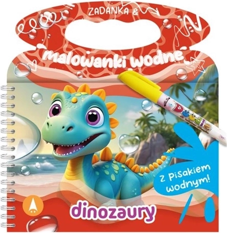 Zadania a vodné omaľovánky Dinozaury