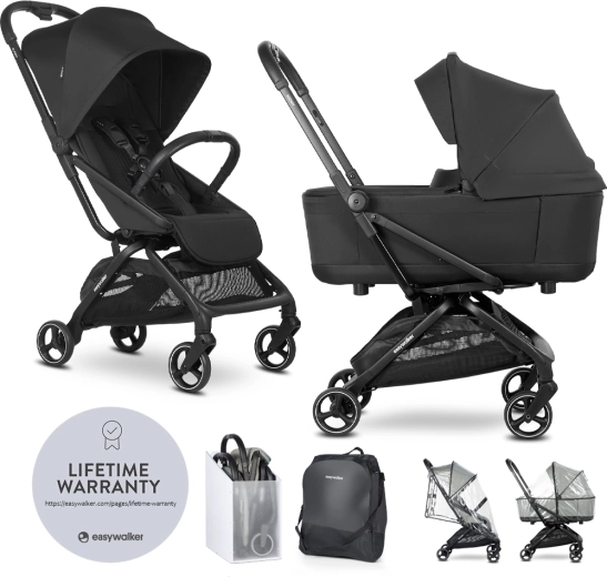 Easywalker Rockey S kombinovaný kočík pure black